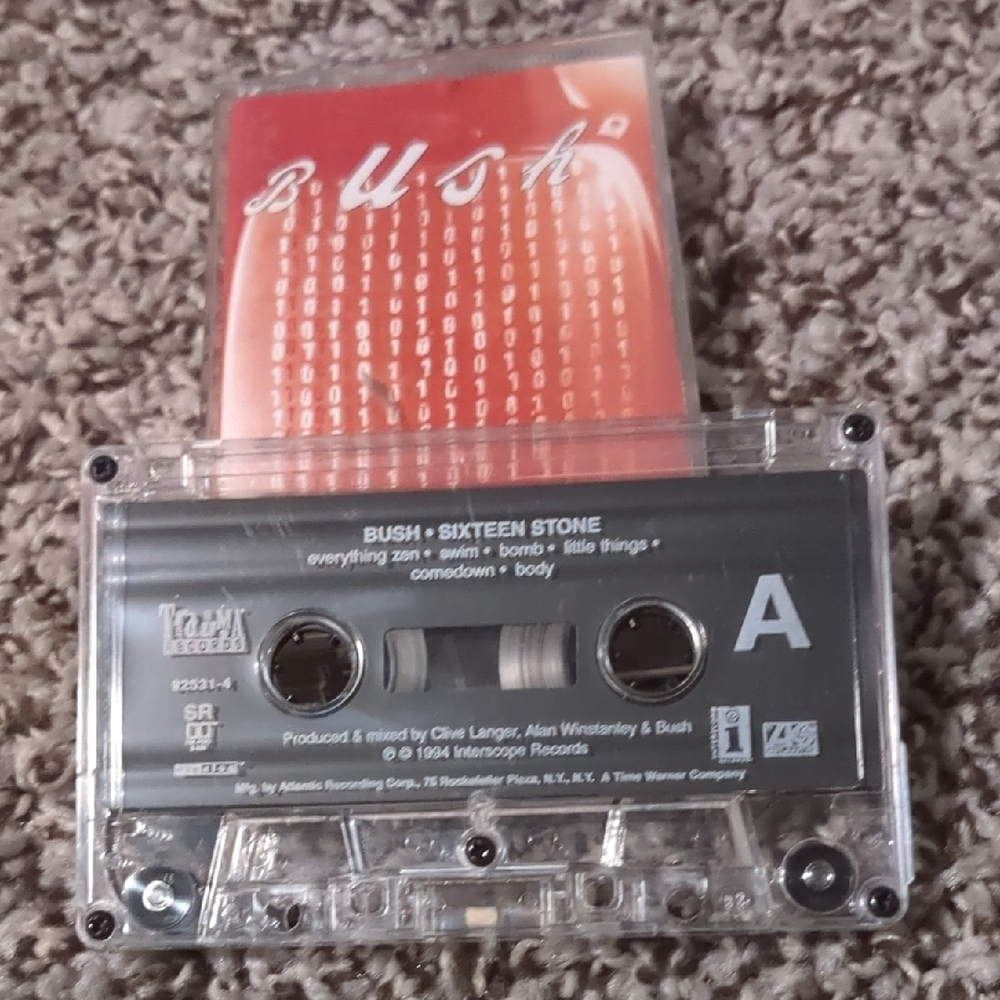 Bush Sixteen Stone Cassette Tape - Picture 3 of 3